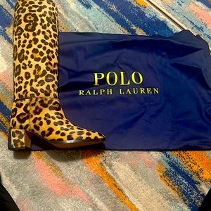 Ralph Lauren Leopard boots